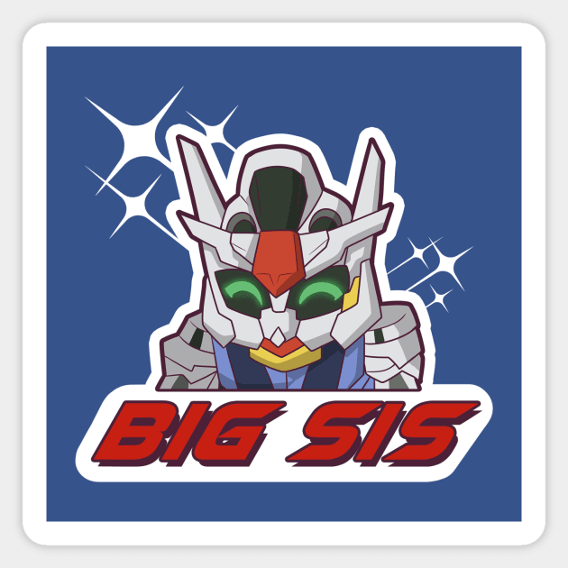Big Sis Gundam Aerial - Gundam Witch from Mercury Sticker by MeowtakuShop
